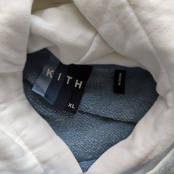 KITH TWO TONE DENIM HOODIE SIZE XL - Picture 3 of 4